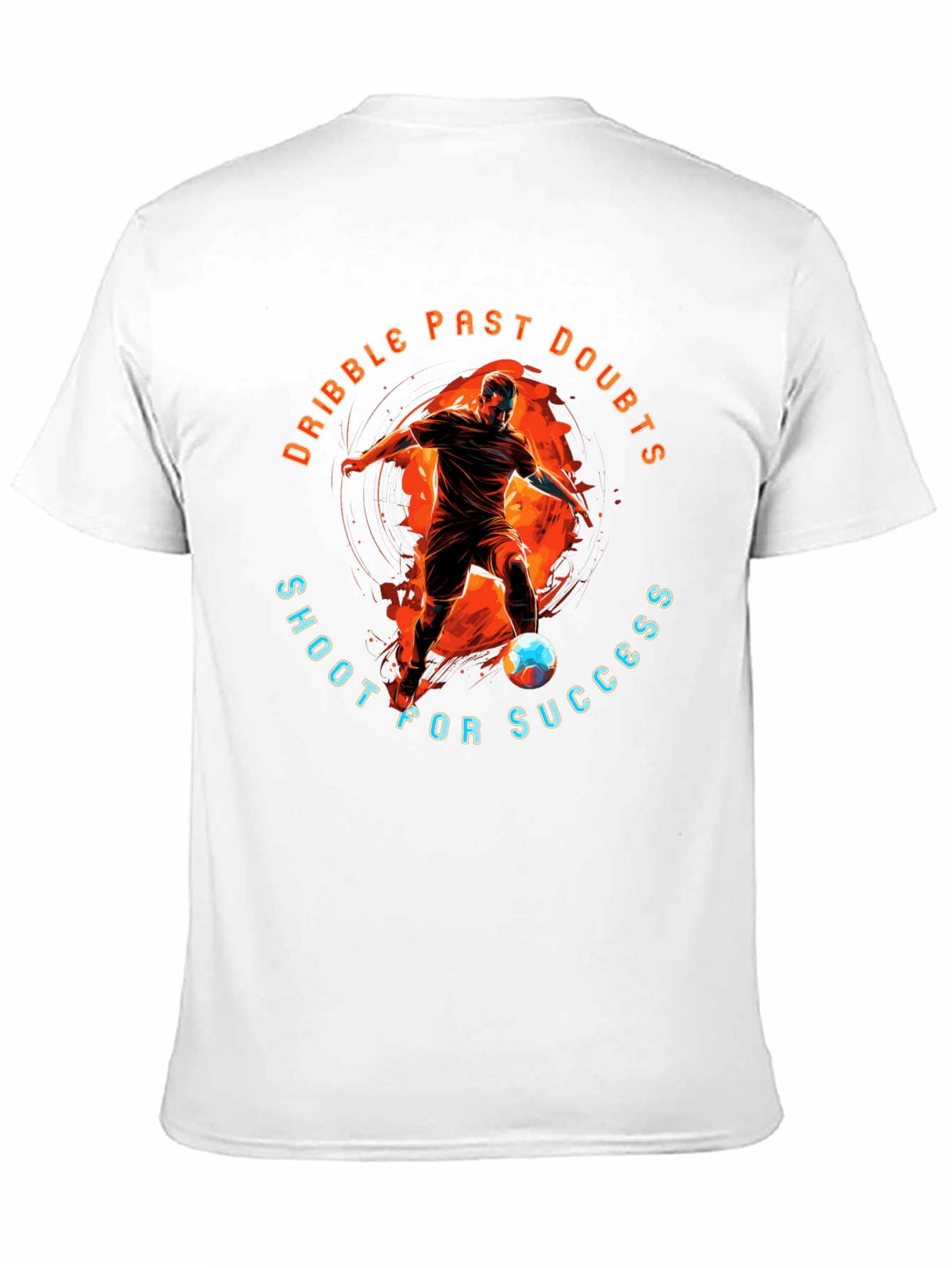 Camiseta Negra Deportiva: Dribla Dudas Dispara al Éxito
