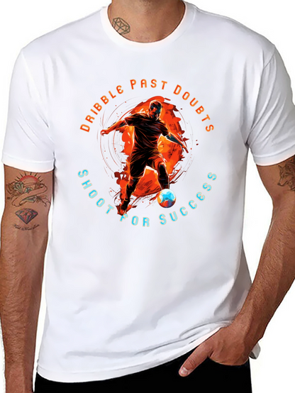 Camiseta Negra Deportiva: Dribla Dudas Dispara al Éxito
