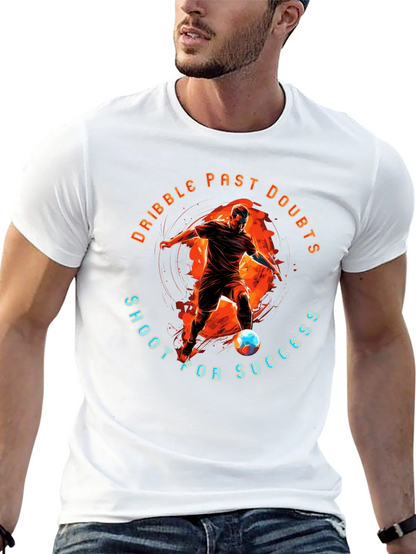 Camiseta Negra Deportiva: Dribla Dudas Dispara al Éxito