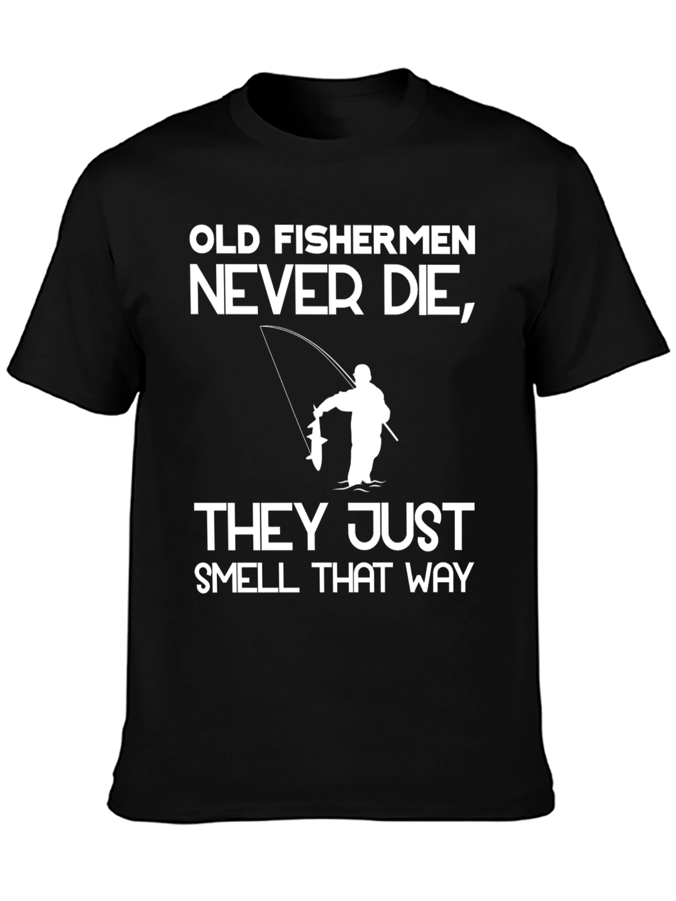 Camiseta Negra Viejos Pescadores