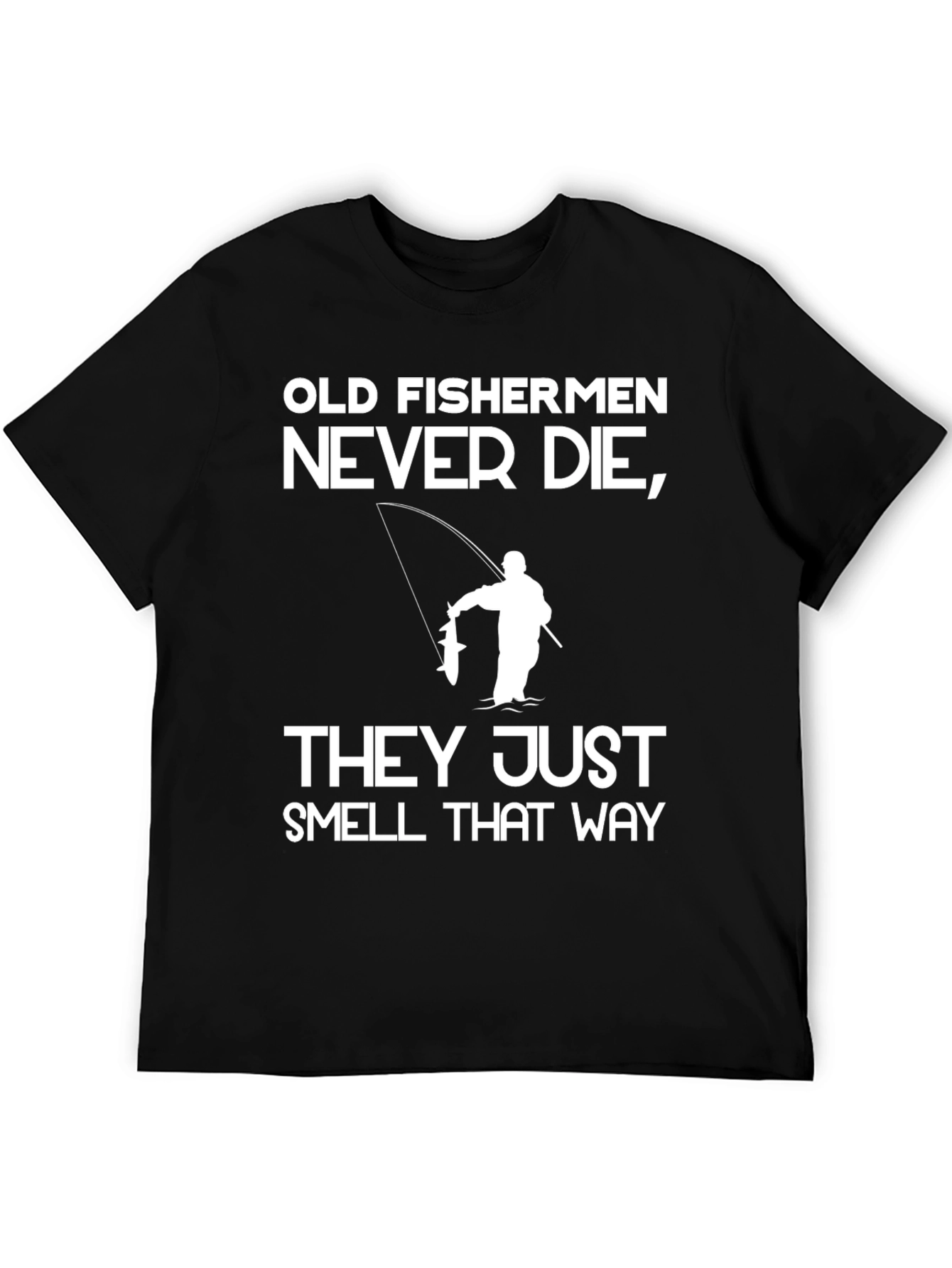 Camiseta Negra Viejos Pescadores
