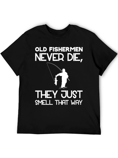 Camiseta Negra Viejos Pescadores