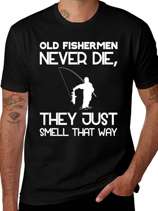 Camiseta Negra Viejos Pescadores