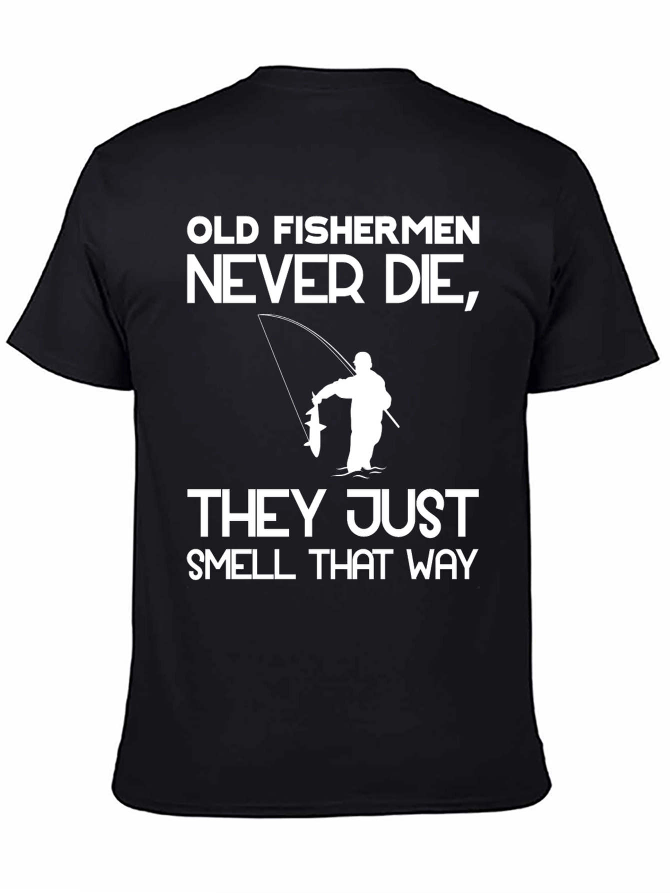Camiseta Negra Viejos Pescadores
