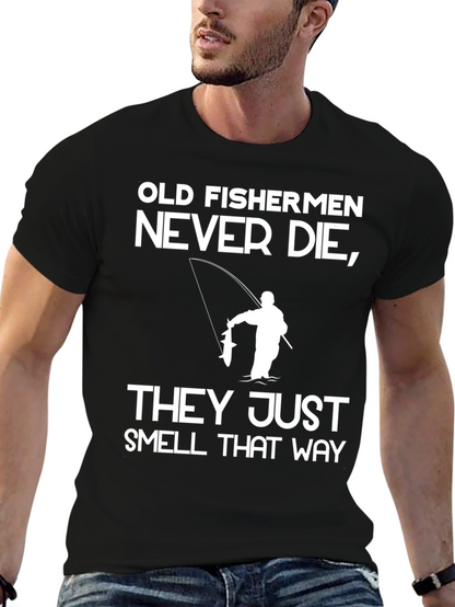 Camiseta Negra Viejos Pescadores