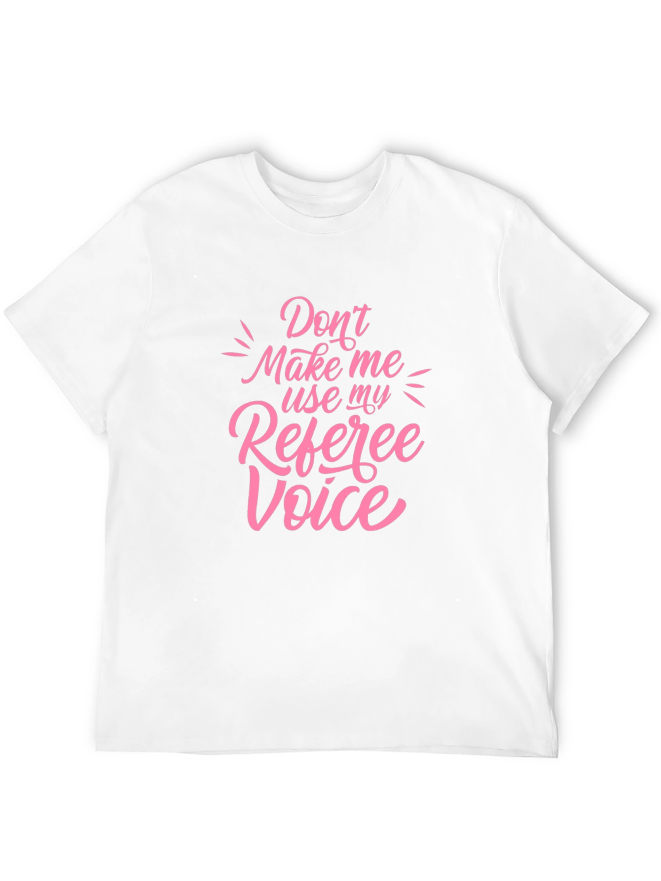 Camiseta Negra con Diseño Voz de Árbitro