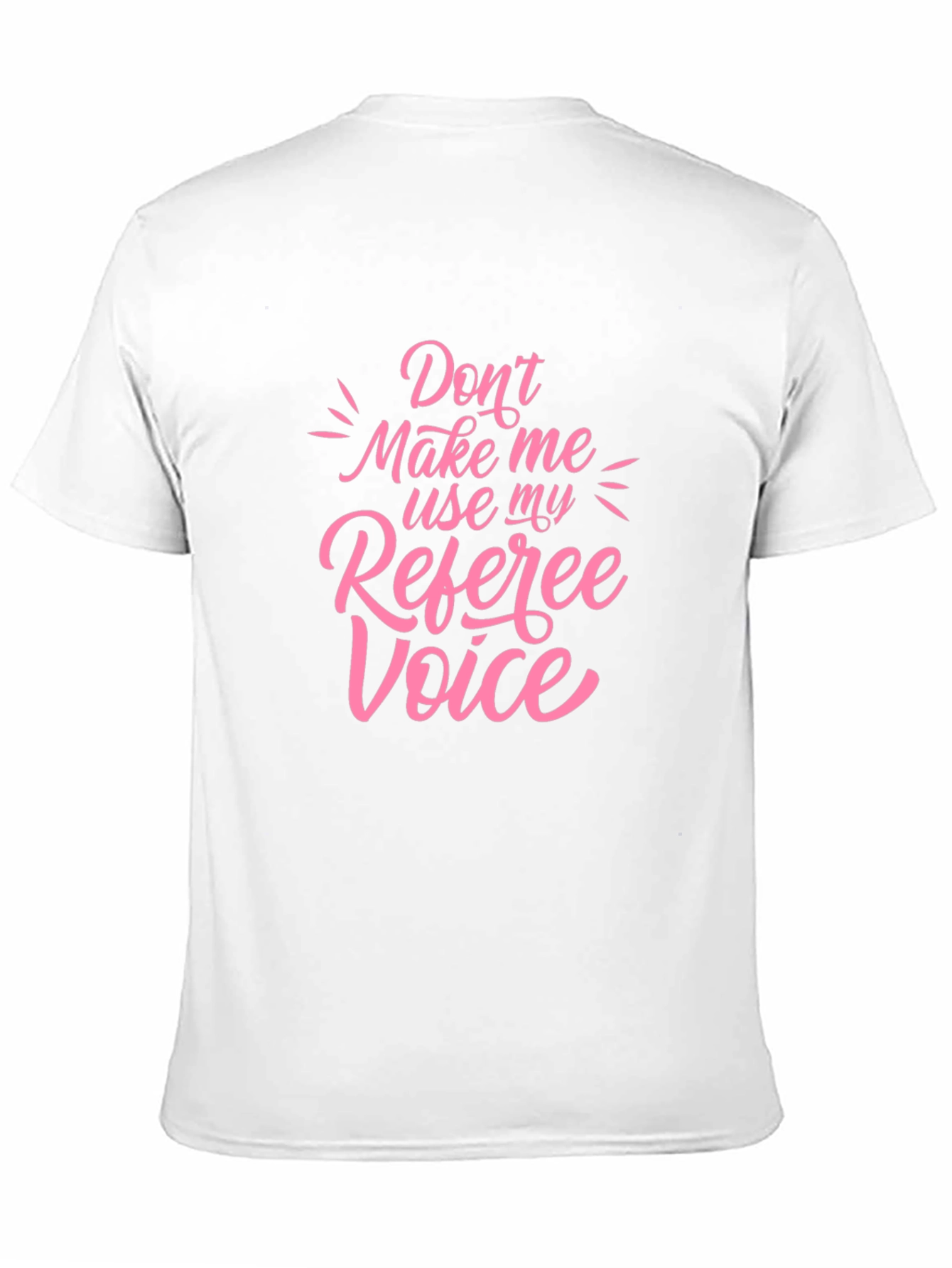 Camiseta Negra con Diseño Voz de Árbitro