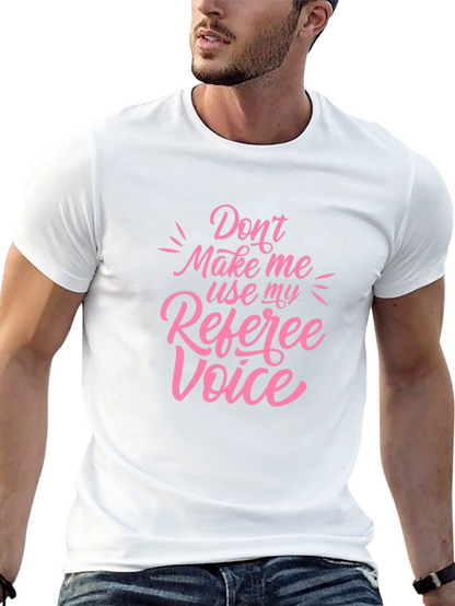 Camiseta Negra con Diseño Voz de Árbitro