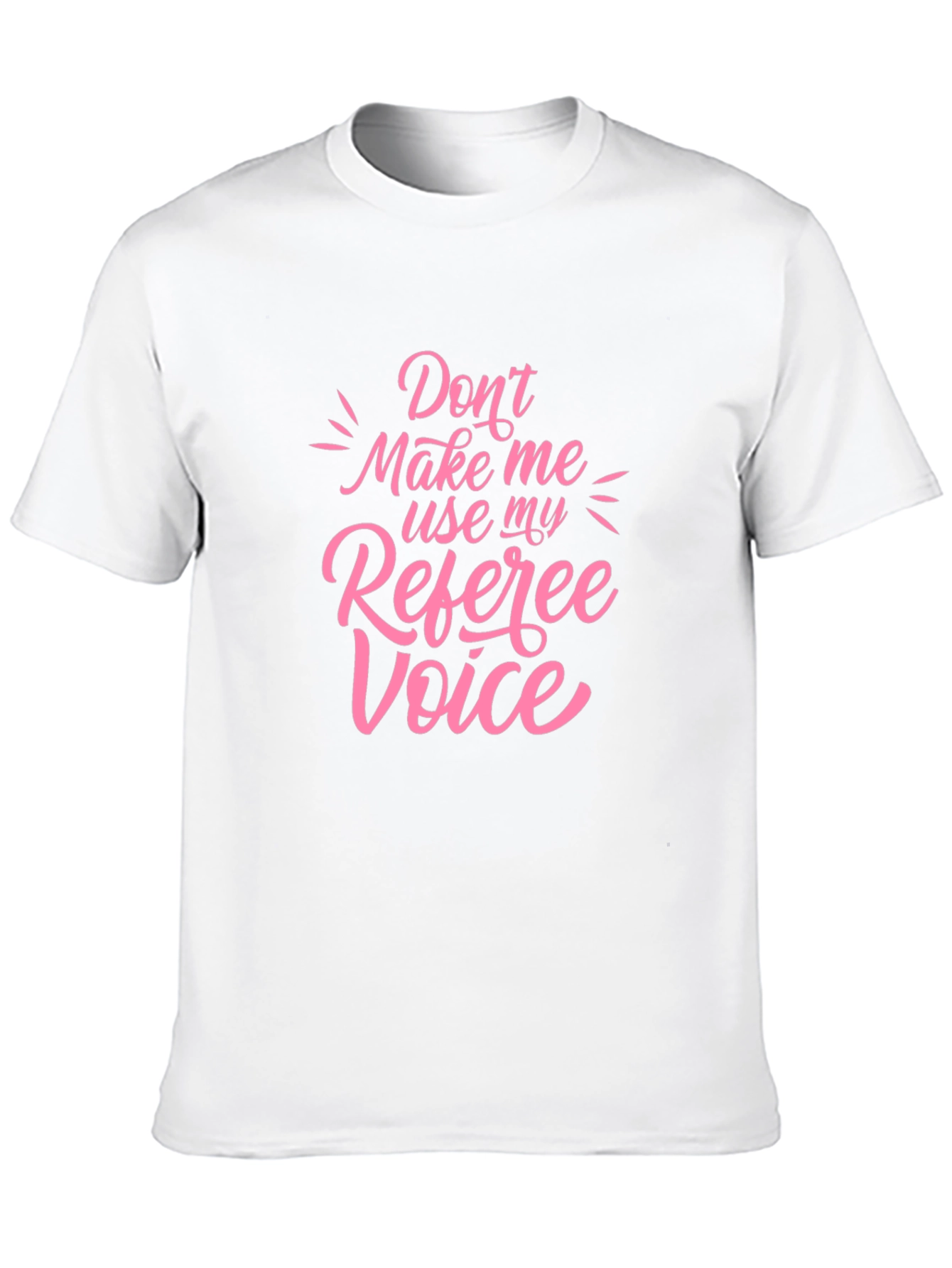 Camiseta Negra con Diseño Voz de Árbitro
