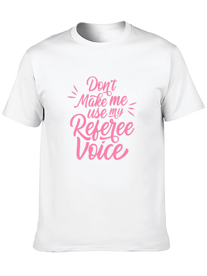 Camiseta Negra con Diseño Voz de Árbitro