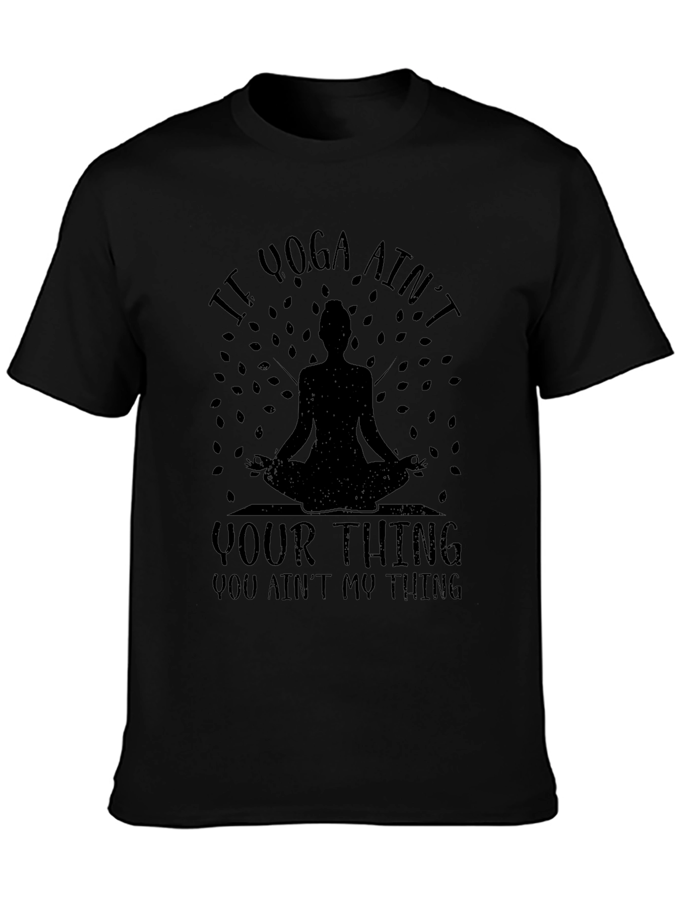 Camiseta Negra Yoga: Si Yoga No Es Lo Tuyo