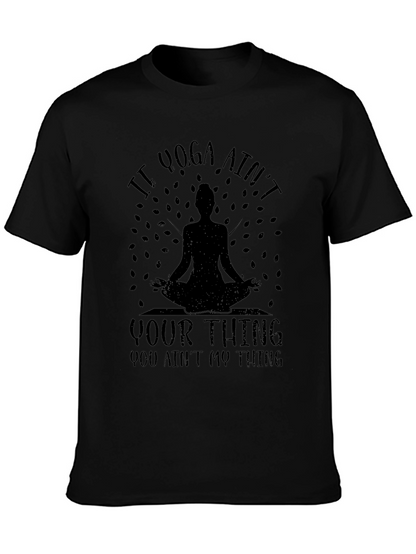 Camiseta Negra Yoga: Si Yoga No Es Lo Tuyo