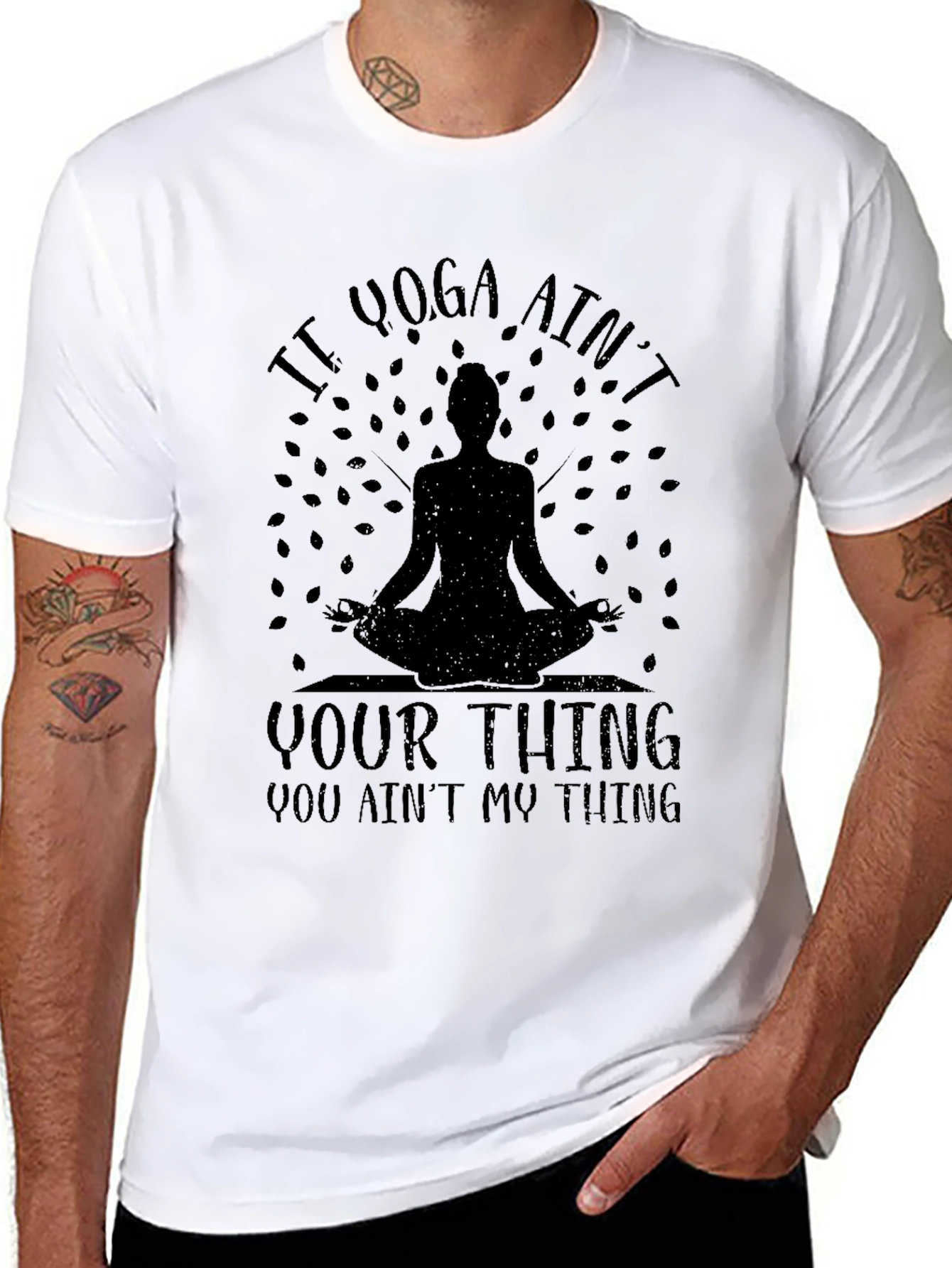 Camiseta Negra Yoga: Si Yoga No Es Lo Tuyo