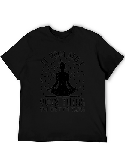 Camiseta Negra Yoga: Si Yoga No Es Lo Tuyo