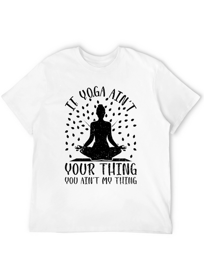 Camiseta Negra Yoga: Si Yoga No Es Lo Tuyo