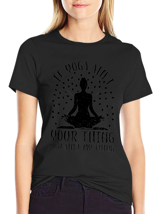 Camiseta Negra Yoga: Si Yoga No Es Lo Tuyo