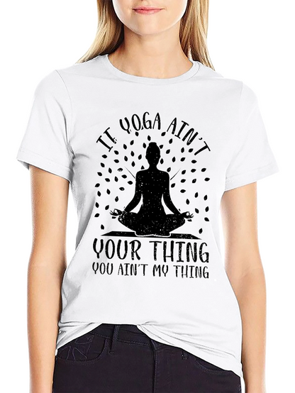 Camiseta Negra Yoga: Si Yoga No Es Lo Tuyo