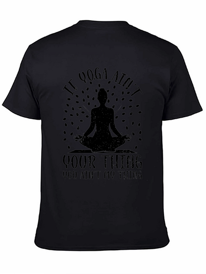 Camiseta Negra Yoga: Si Yoga No Es Lo Tuyo