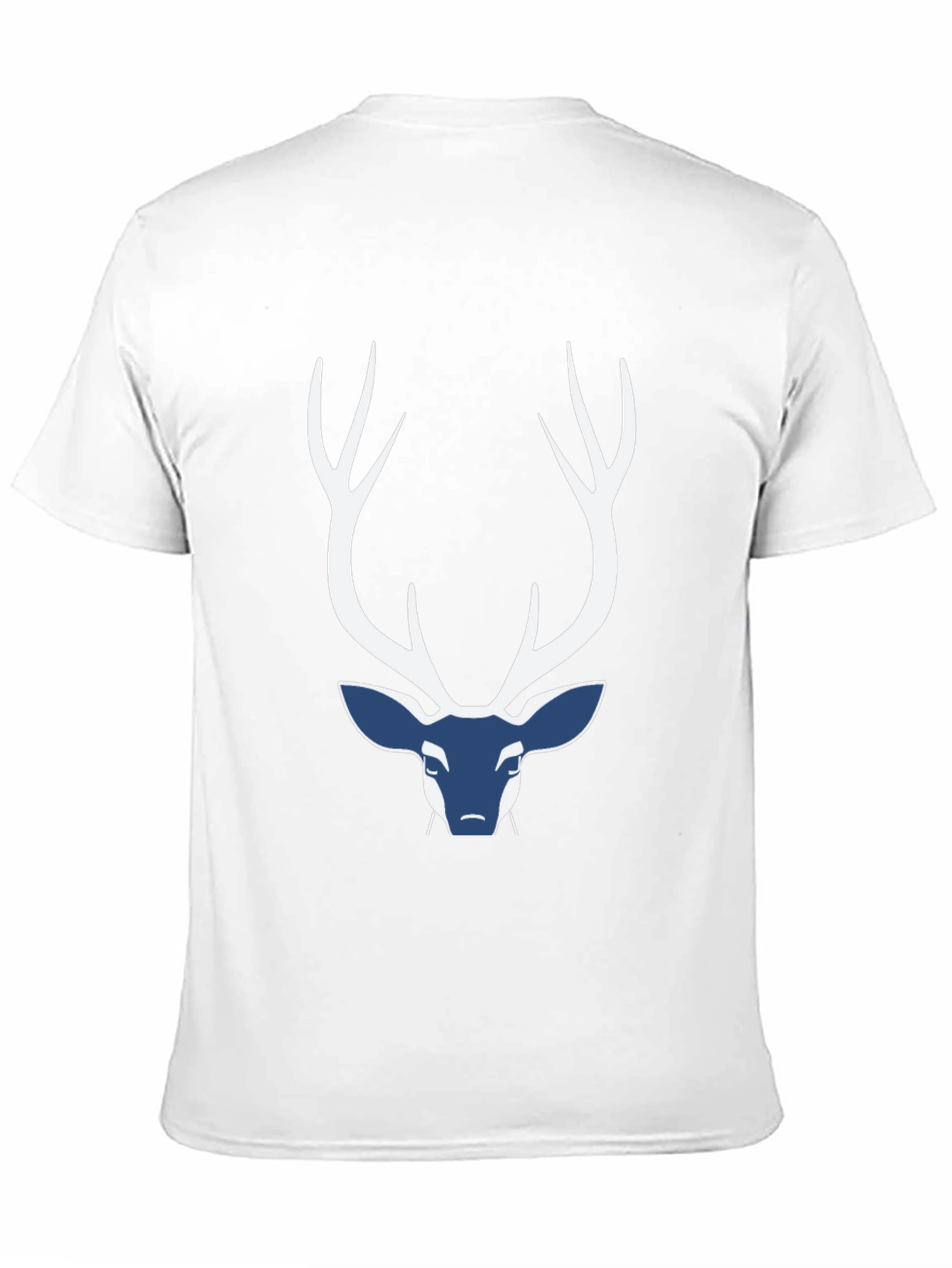 Camiseta Negra con Diseño de Ciervo Abstracto