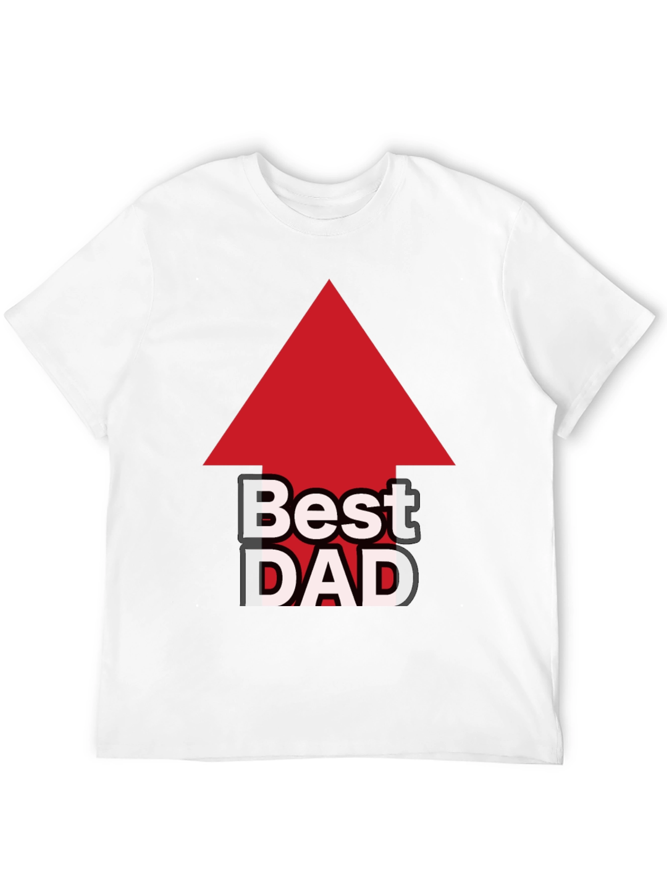 Camiseta Negra: El Mejor Papá con Flecha Roja