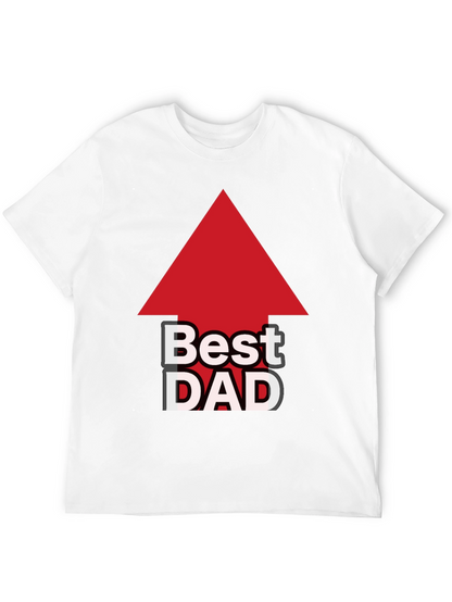 Camiseta Negra: El Mejor Papá con Flecha Roja