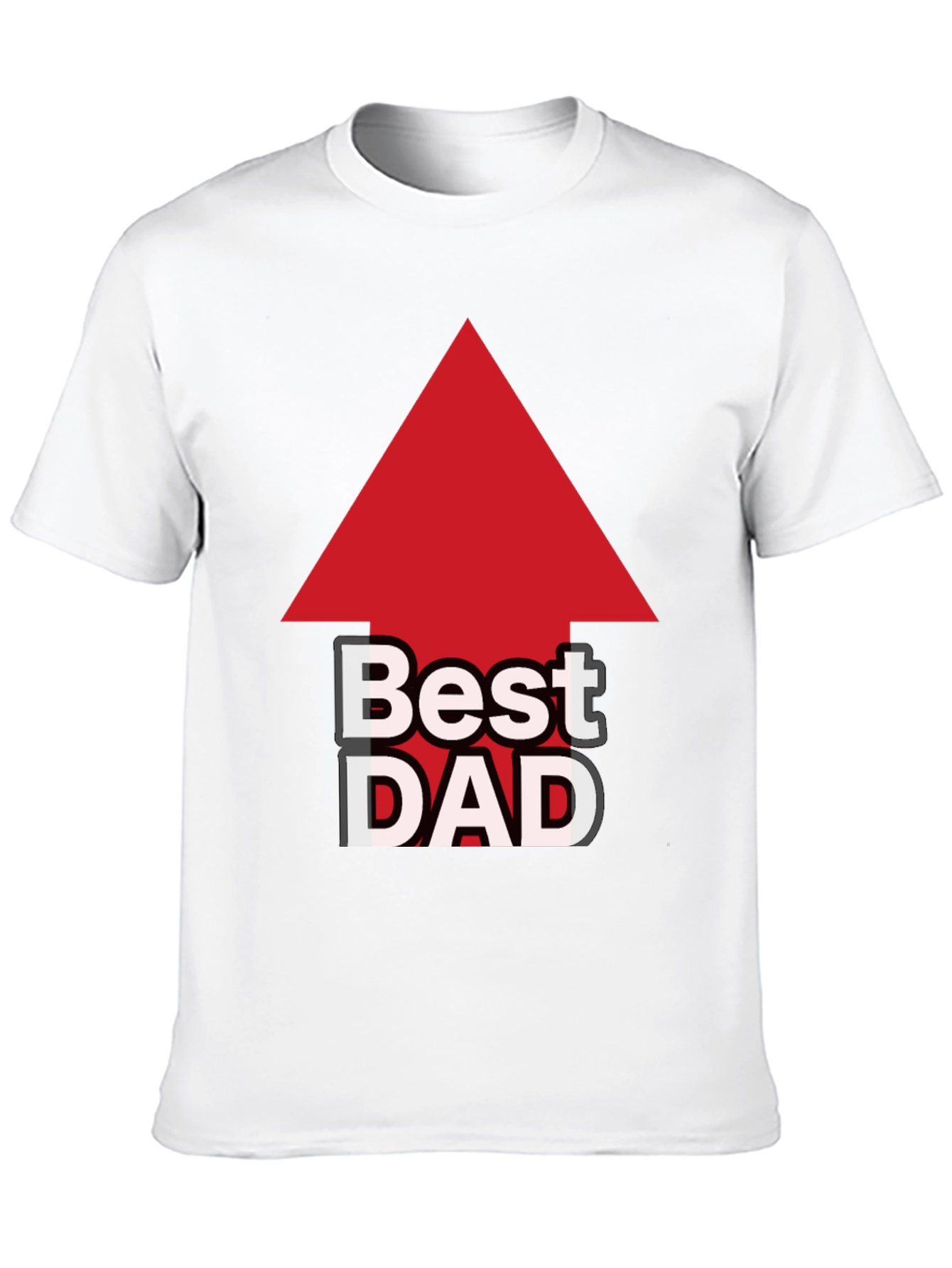 Camiseta Negra: El Mejor Papá con Flecha Roja