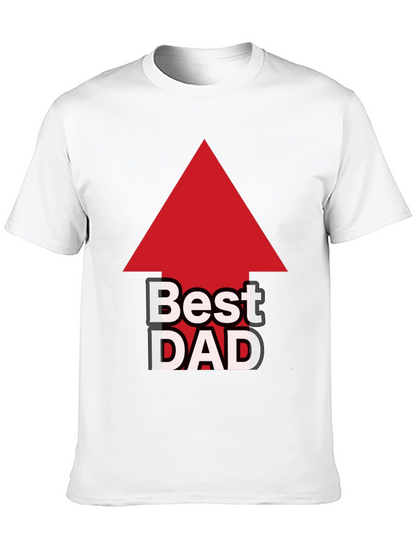 Camiseta Negra: El Mejor Papá con Flecha Roja