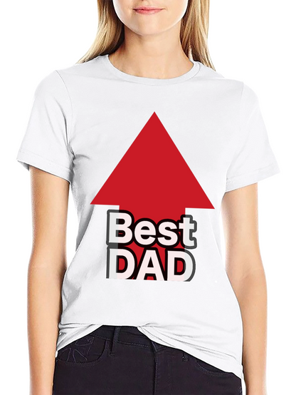 Camiseta Negra: El Mejor Papá con Flecha Roja