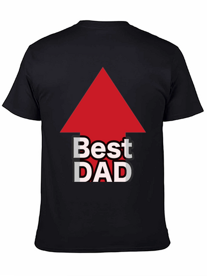 Camiseta Negra: El Mejor Papá con Flecha Roja