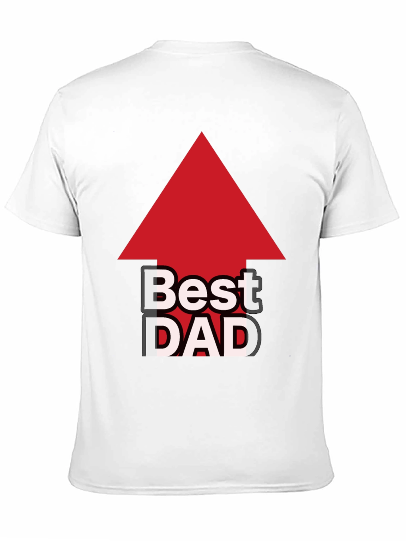 Camiseta Negra: El Mejor Papá con Flecha Roja