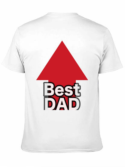 Camiseta Negra: El Mejor Papá con Flecha Roja