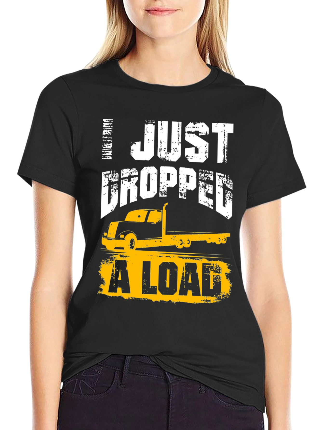 Camiseta Negra: I Just Dropped a Load