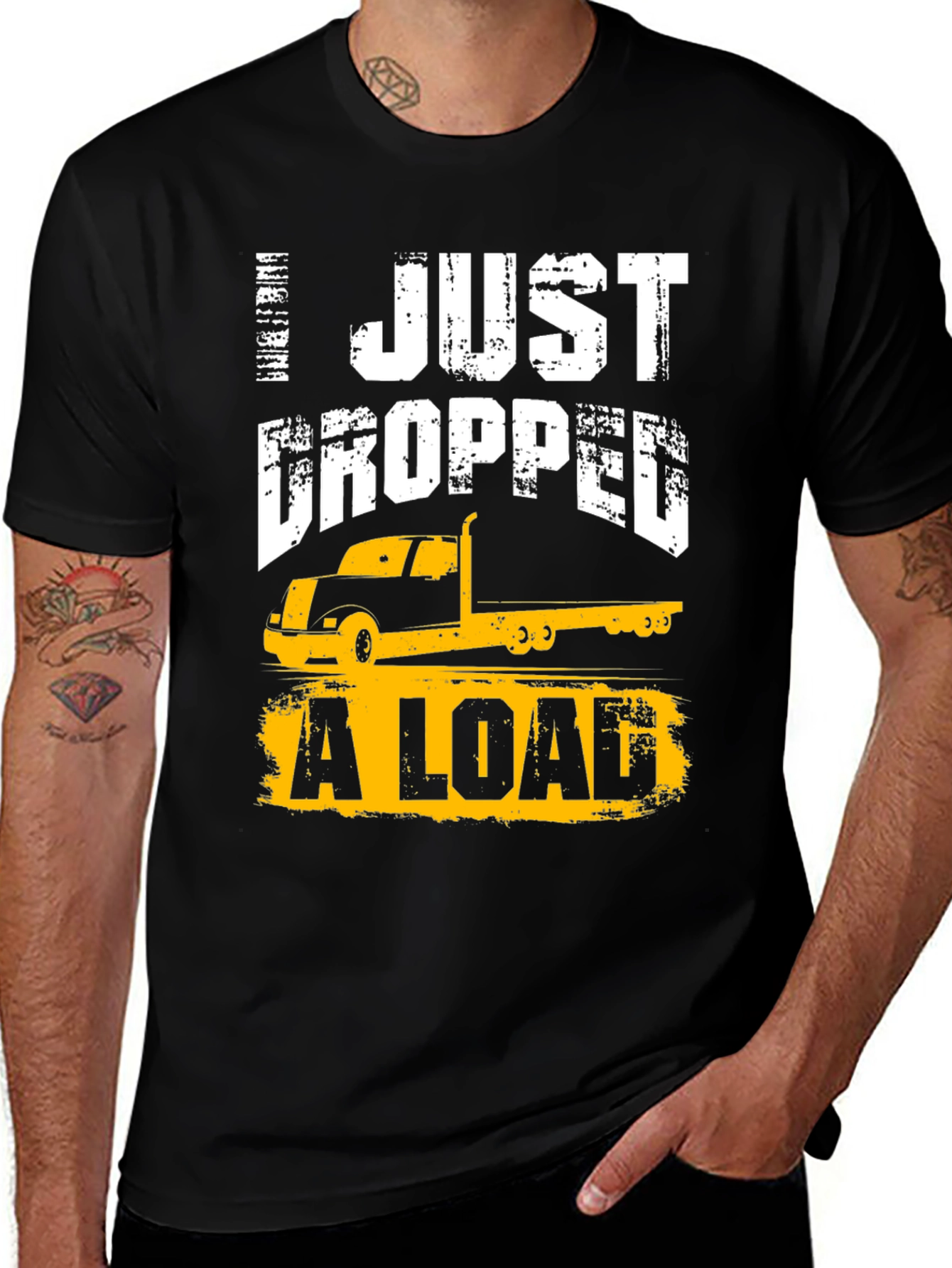 Camiseta Negra: I Just Dropped a Load