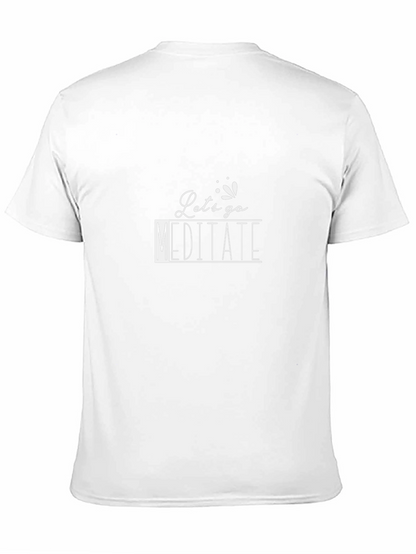 Camiseta Negra Meditación Lets go Meditate