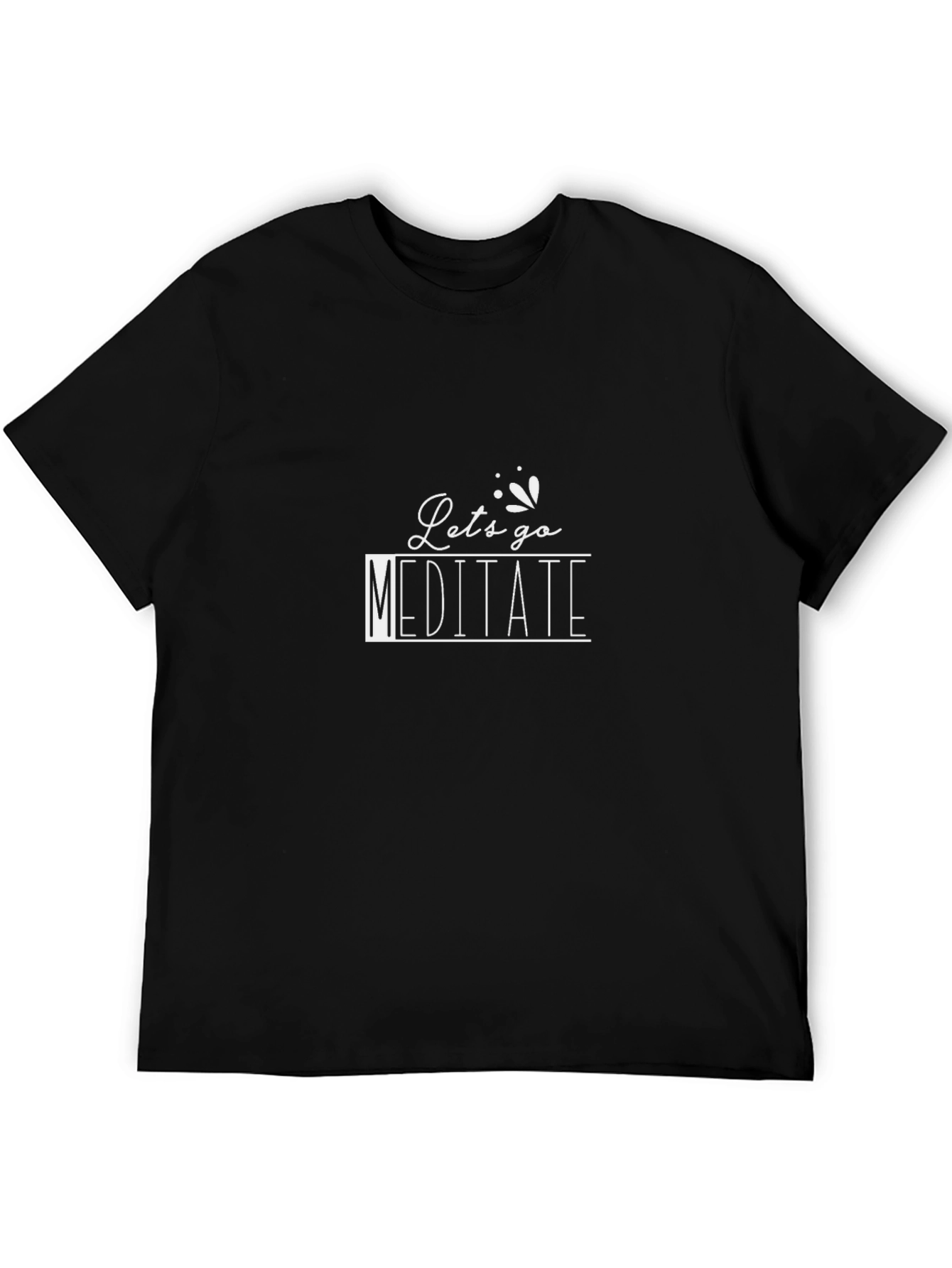 Camiseta Negra Meditación Lets go Meditate