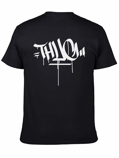 Camiseta Negra THUG Estilo Graffiti Urbano