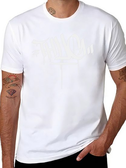 Camiseta Negra THUG Estilo Graffiti Urbano