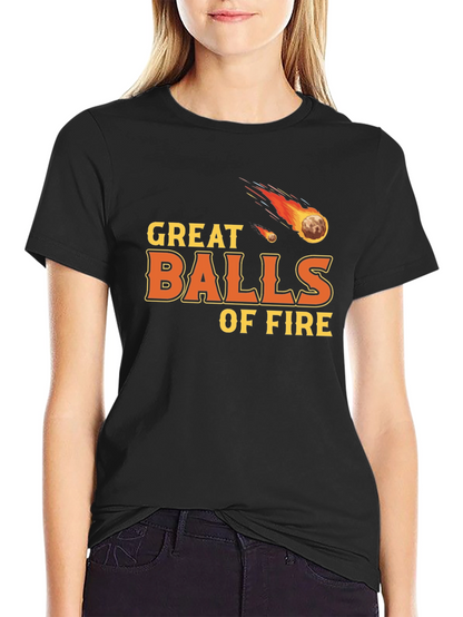 Camiseta Negra Great Balls of Fire