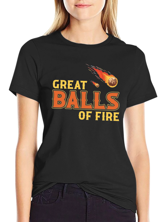 Camiseta Negra Great Balls of Fire