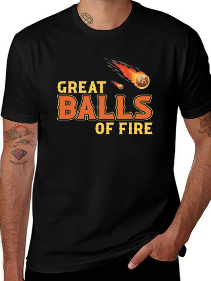 Camiseta Negra Great Balls of Fire