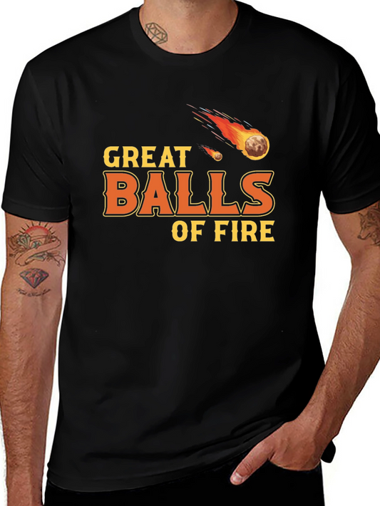 Camiseta Negra Great Balls of Fire