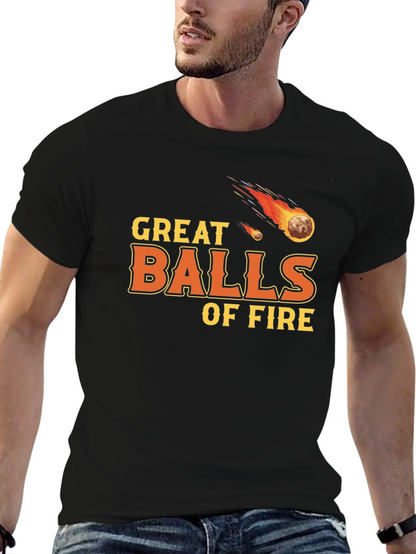 Camiseta Negra Great Balls of Fire