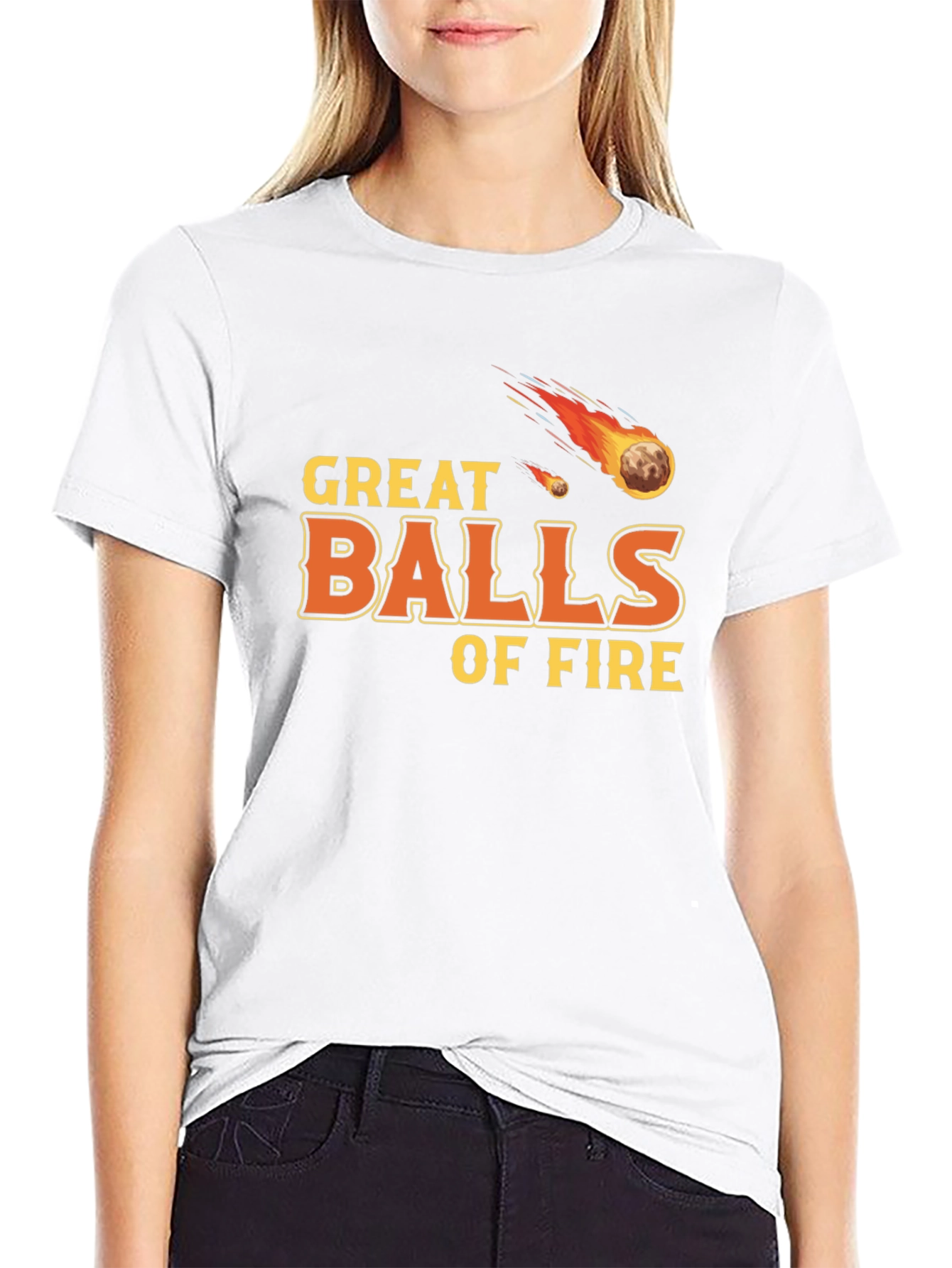 Camiseta Negra Great Balls of Fire