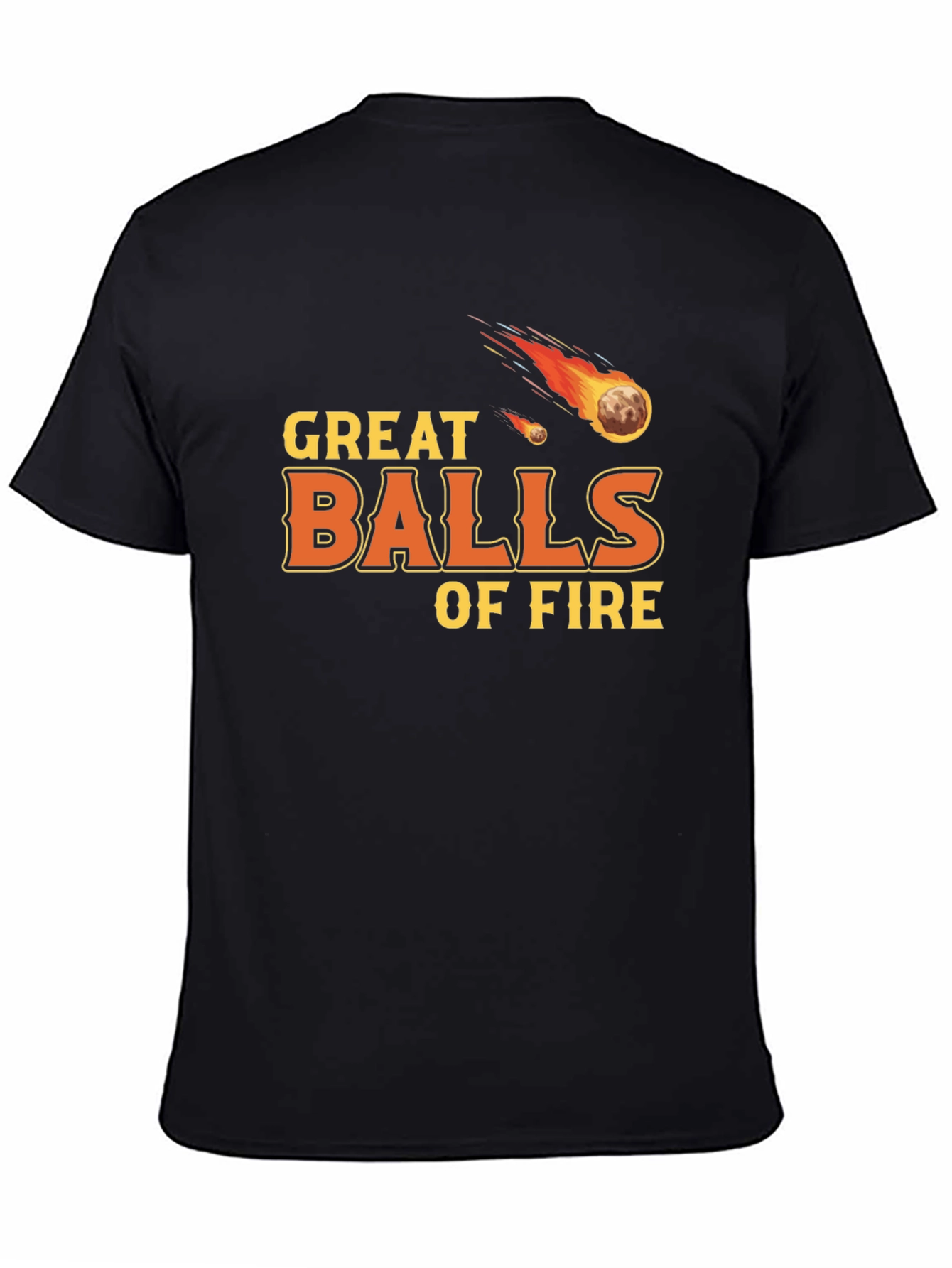 Camiseta Negra Great Balls of Fire