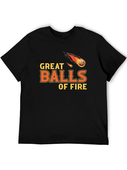 Camiseta Negra Great Balls of Fire