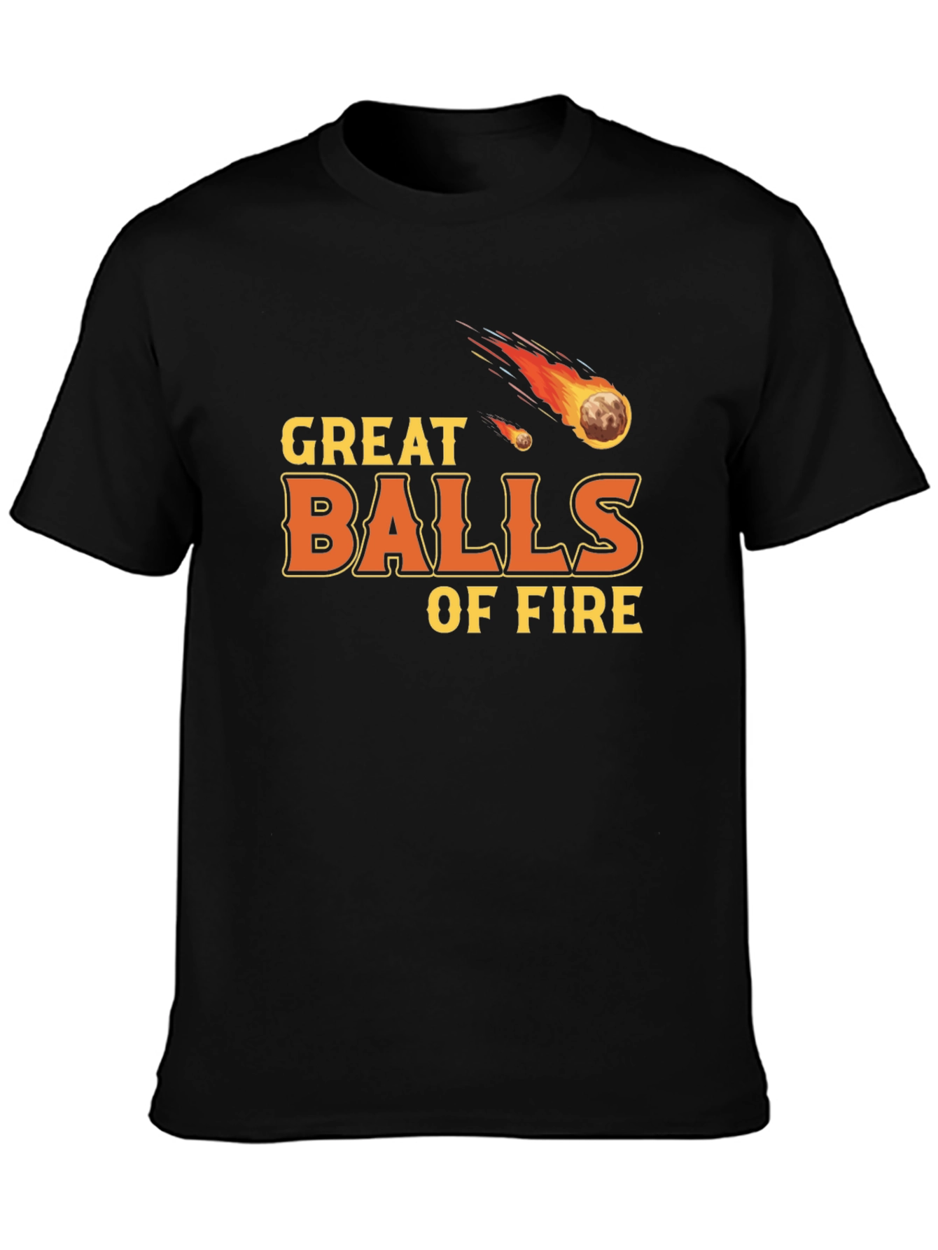 Camiseta Negra Great Balls of Fire