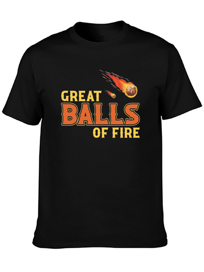 Camiseta Negra Great Balls of Fire