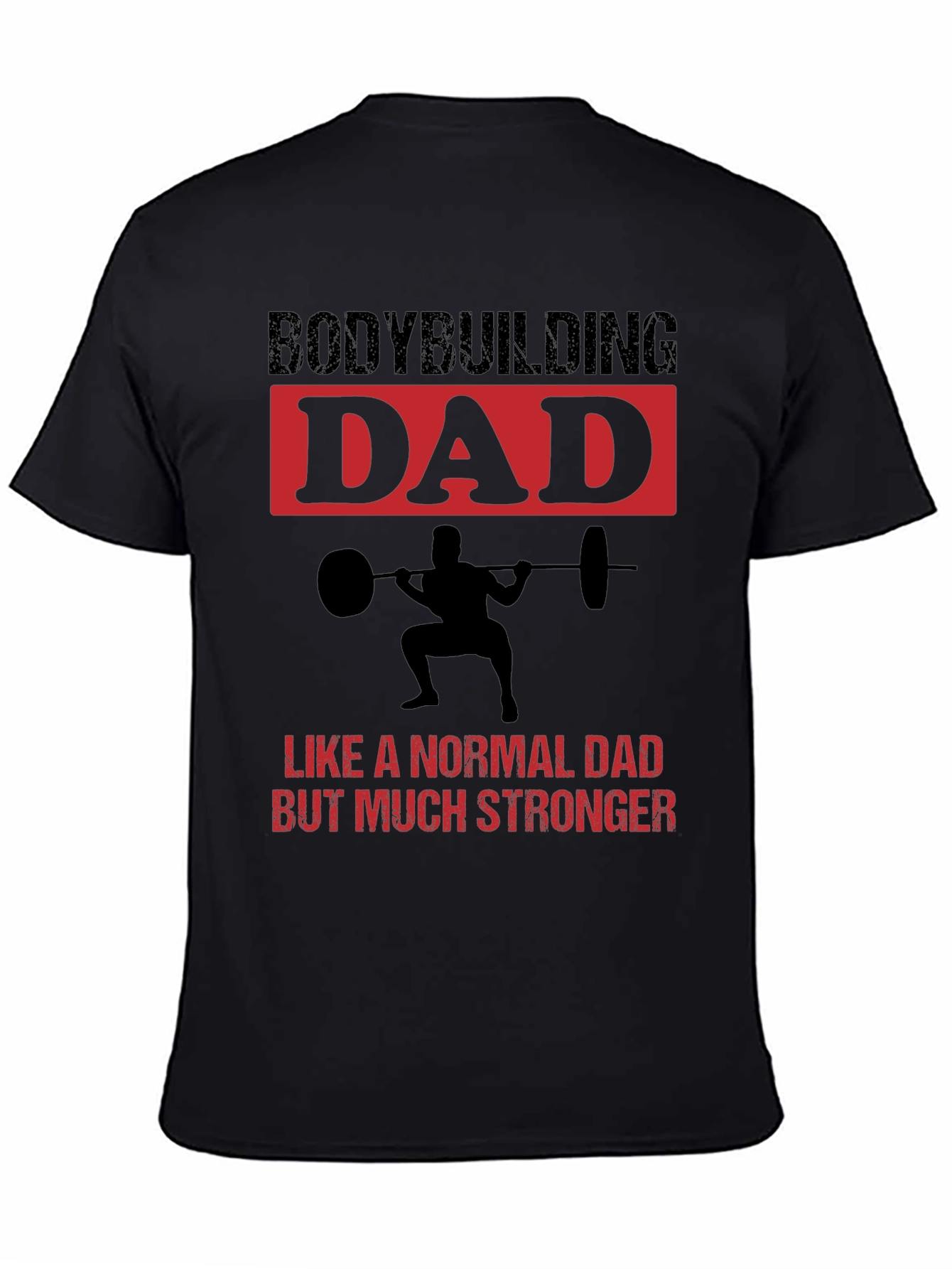 Camiseta Negra Bodybuilding Dad