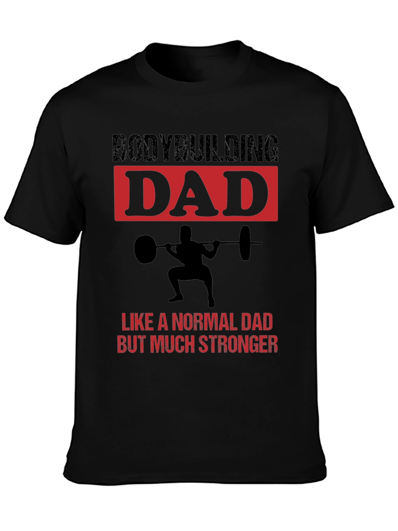 Camiseta Negra Bodybuilding Dad