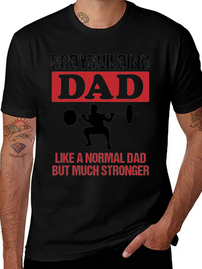 Camiseta Negra Bodybuilding Dad